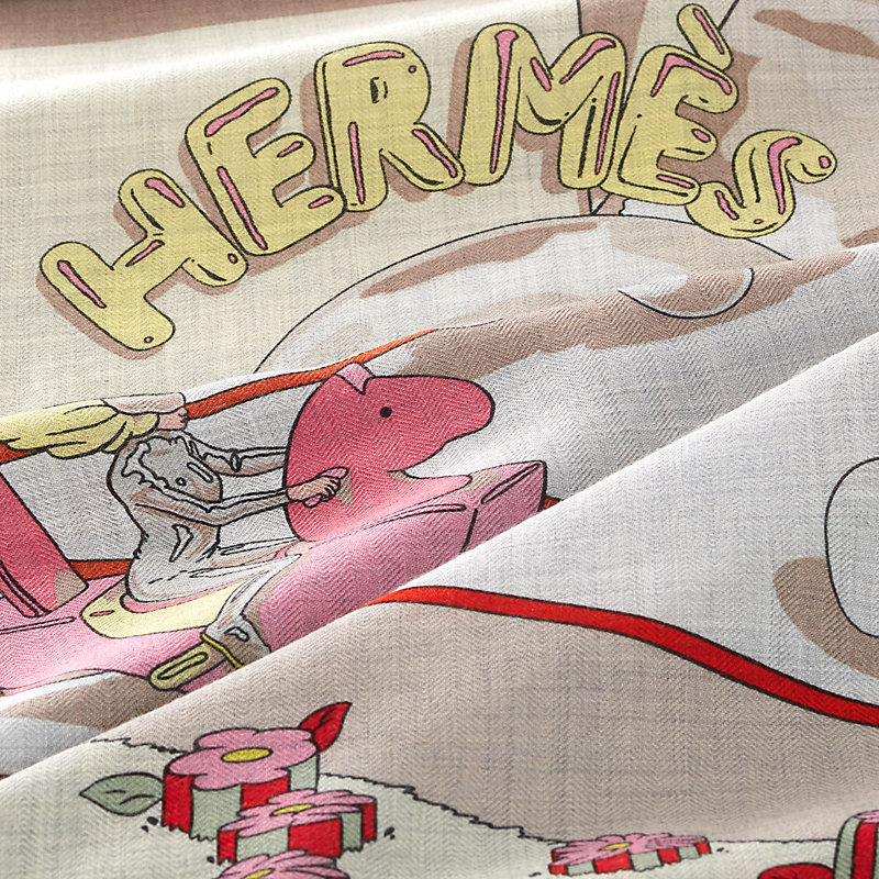 【上品】*HERMES*カシミヤシルクショール 140 Hermes Locomotion Hermès Locomotion shawl 140 | Hermès Australia